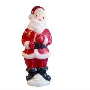 Vintage 1973 Happy Santa Claus Christmas Blow Mold
